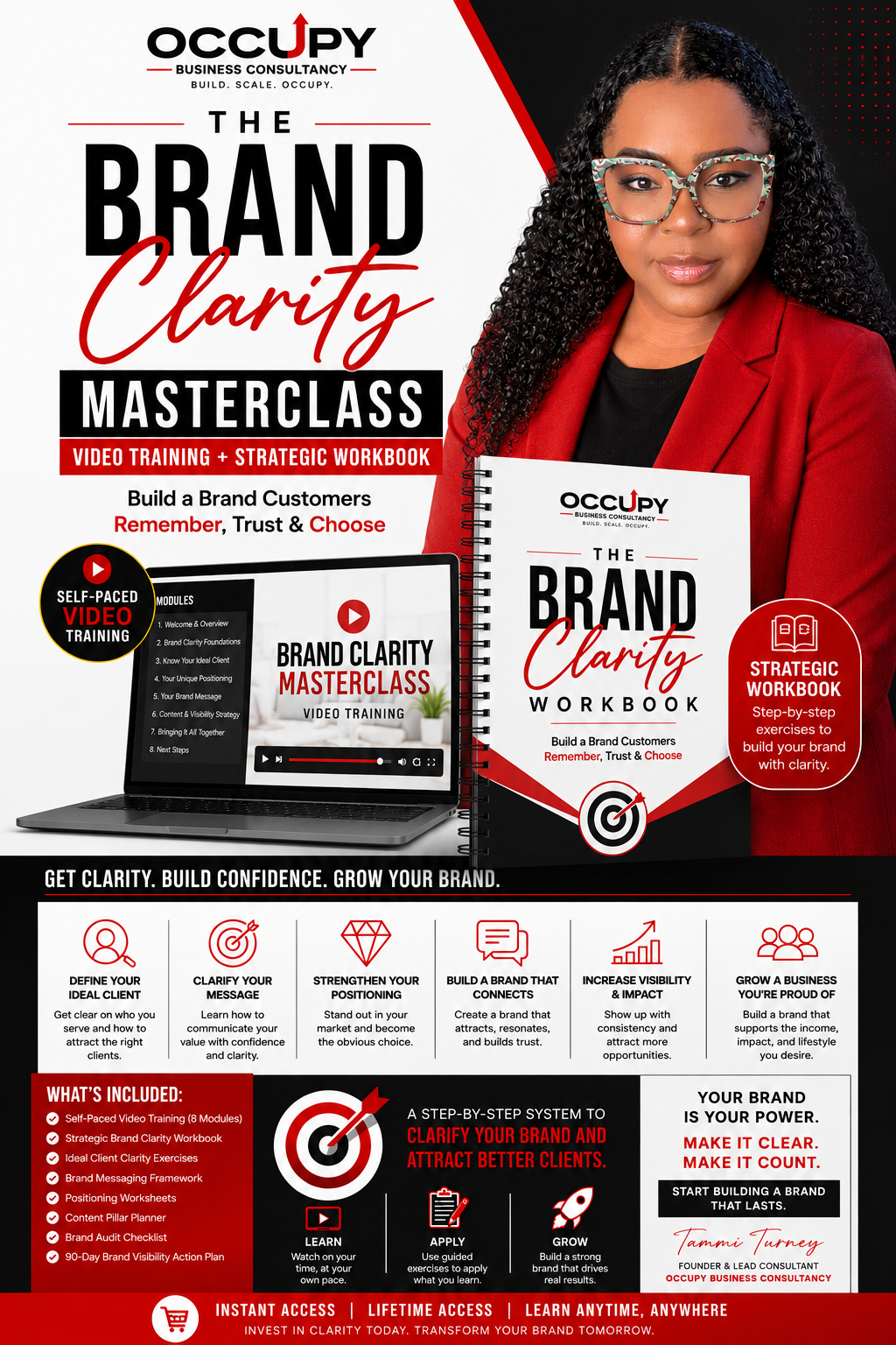 The Brand Clarity MASTERCLASS: Video Training + Strategic Workbook