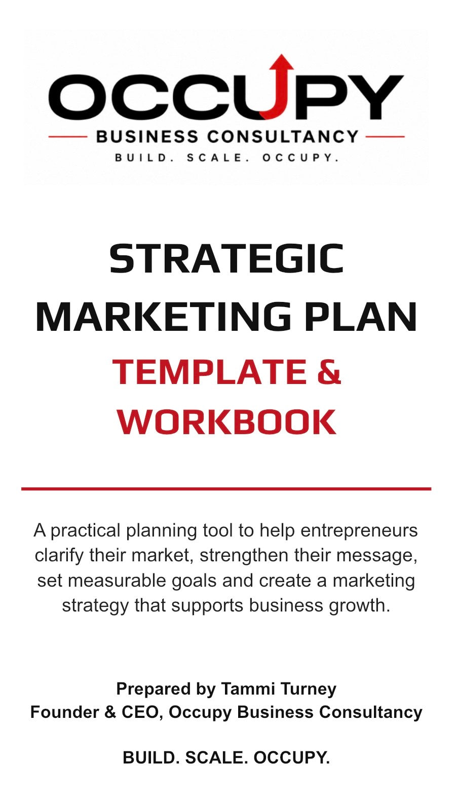 Strategic Marketing Plan Template & Workbook